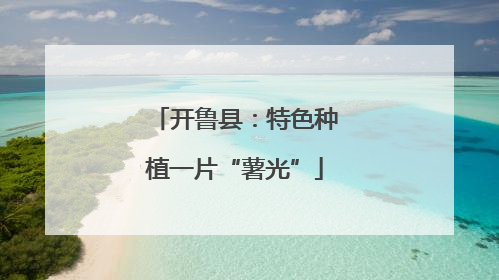 开鲁县：特色种植一片“薯光”