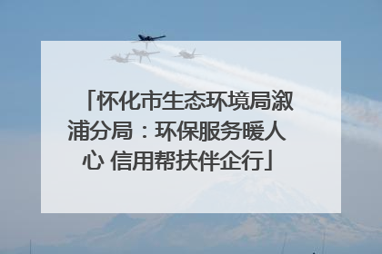 怀化市生态环境局溆浦分局：环保服务暖人心 信用帮扶伴企行