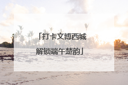 打卡文博西城 解锁端午楚韵