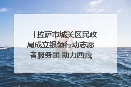 拉萨市城关区民政局成立银领行动志愿者服务团 助力西藏银发经济发展
