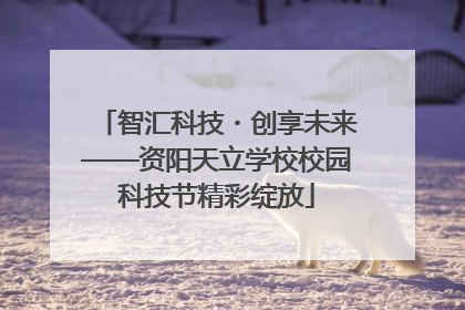 智汇科技・创享未来——资阳天立学校校园科技节精彩绽放