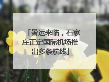 暑运来临，石家庄正定国际机场推出多条航线