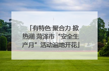 有特色 聚合力 掀热潮 菏泽市“安全生产月”活动遍地开花
