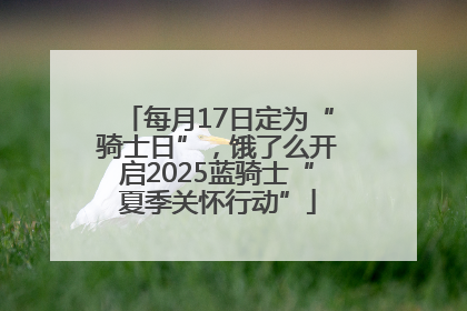 每月17日定为“骑士日”，饿了么开启2025蓝骑士“夏季关怀行动”