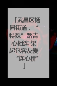武昌区杨园街道：“特殊”踏青心相连 架起包容友爱“连心桥”