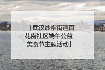 武汉纱帽街道百花街社区端午公益美食节主题活动