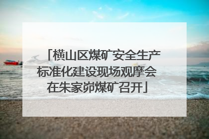 横山区煤矿安全生产标准化建设现场观摩会在朱家峁煤矿召开
