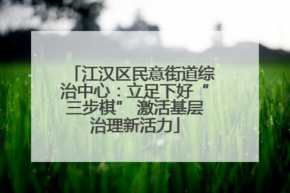 江汉区民意街道综治中心：立足下好“三步棋” 激活基层治理新活力