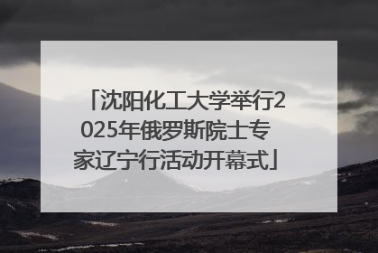 沈阳化工大学举行2025年俄罗斯院士专家辽宁行活动开幕式