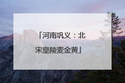 河南巩义：北宋皇陵麦金黄
