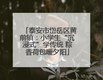 泰安市岱岳区黄前镇：小学生“沉浸式”学传统 粽香荷包暖夕阳