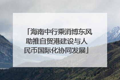 海南中行乘消博东风 助推自贸港建设与人民币国际化协同发展