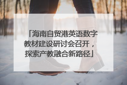 海南自贸港英语数字教材建设研讨会召开，探索产教融合新路径