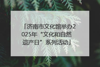 济南市文化馆举办2025年“文化和自然遗产日”系列活动