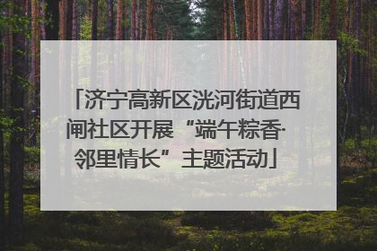 济宁高新区洸河街道西闸社区开展“端午粽香·邻里情长”主题活动