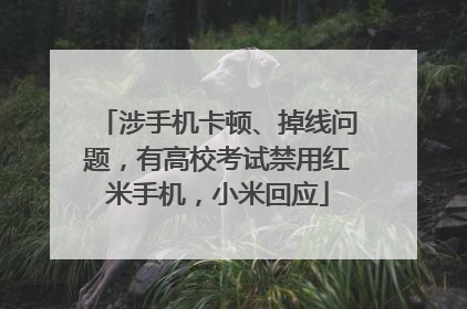 涉手机卡顿、掉线问题，有高校考试禁用红米手机，小米回应