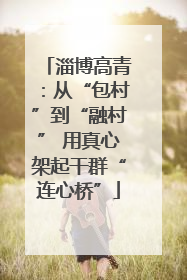 淄博高青：从“包村”到“融村” 用真心架起干群“连心桥”