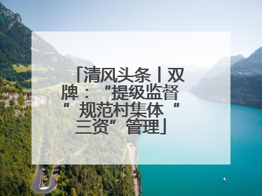 清风头条丨双牌：“提级监督”规范村集体“三资”管理