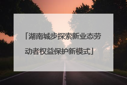 湖南城步探索新业态劳动者权益保护新模式