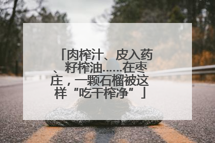 肉榨汁、皮入药、籽榨油……在枣庄，一颗石榴被这样“吃干榨净”