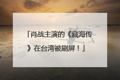 肖战主演的《藏海传》在台湾被刷屏！