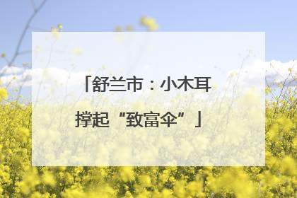 舒兰市：小木耳撑起“致富伞”