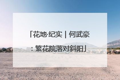 花地·纪实｜何武豪：繁花院落对斜阳
