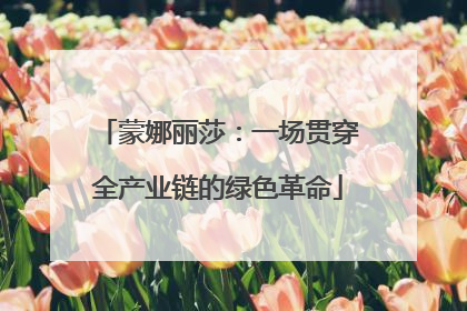 蒙娜丽莎：一场贯穿全产业链的绿色革命
