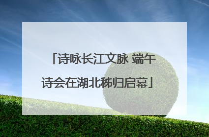 诗咏长江文脉 端午诗会在湖北秭归启幕