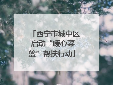 西宁市城中区 启动“暖心菜篮”帮扶行动