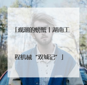 观潮的螃蟹丨湖南工程机械“双城记”
