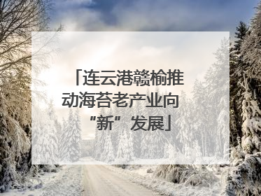 连云港赣榆推动海苔老产业向“新”发展