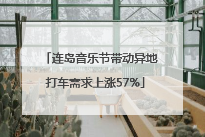 连岛音乐节带动异地打车需求上涨57%