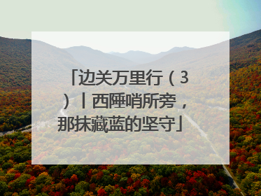 边关万里行（3）丨西陲哨所旁，那抹藏蓝的坚守