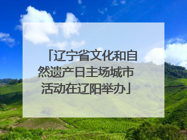 辽宁省文化和自然遗产日主场城市活动在辽阳举办