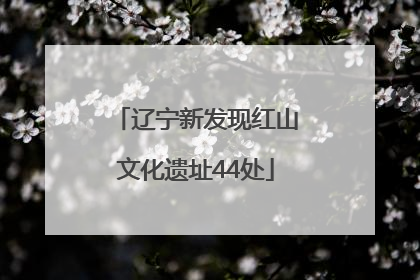 辽宁新发现红山文化遗址44处