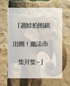 遛娃拍照超出圈！魔法市集开集~