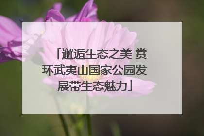 邂逅生态之美 赏环武夷山国家公园发展带生态魅力