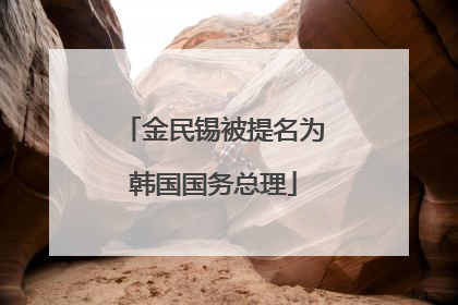 金民锡被提名为韩国国务总理
