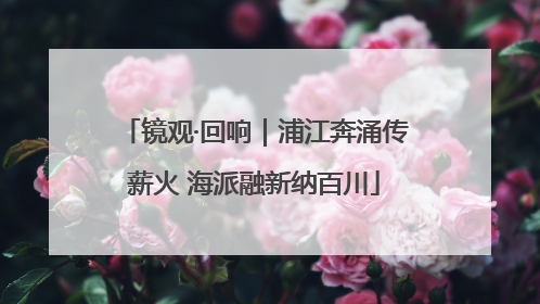 镜观·回响｜浦江奔涌传薪火 海派融新纳百川