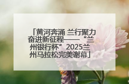 黄河奔涌 兰行聚力 奋进新征程——“兰州银行杯”2025兰州马拉松完美谢幕