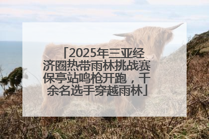2025年三亚经济圈热带雨林挑战赛保亭站鸣枪开跑，千余名选手穿越雨林