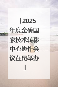 2025年度金砖国家技术转移中心协作会议在昆举办
