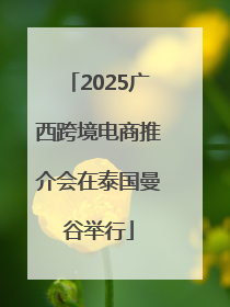 2025广西跨境电商推介会在泰国曼谷举行