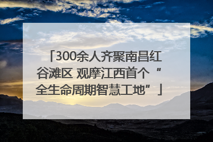 300余人齐聚南昌红谷滩区 观摩江西首个“全生命周期智慧工地”