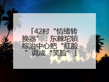 42村“情绪转换器”：东棘坨镇综治中心把“红脸”调成“笑脸”