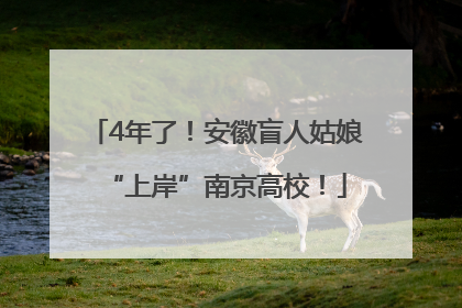 4年了！安徽盲人姑娘“上岸”南京高校！