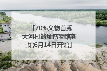 70%文物首秀 大河村遗址博物馆新馆6月14日开馆