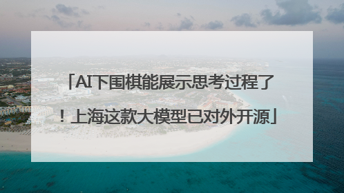 AI下围棋能展示思考过程了！上海这款大模型已对外开源